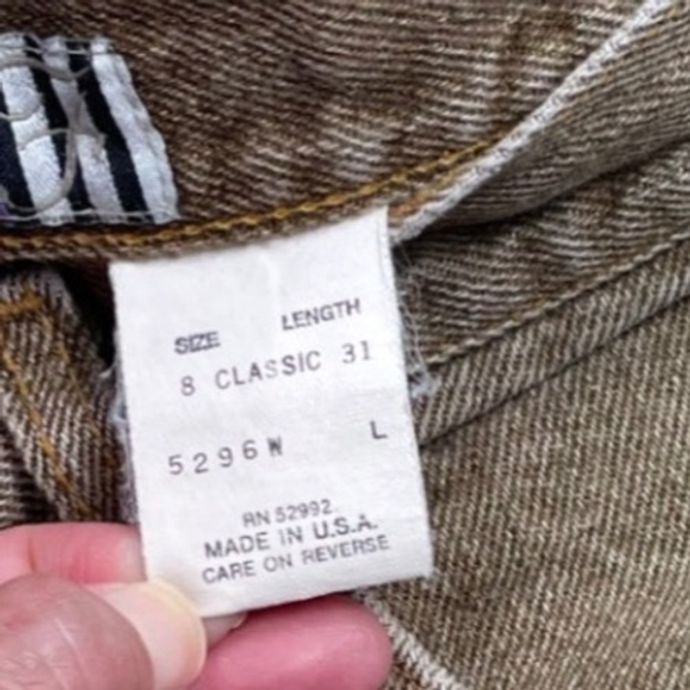 Vintage Forenza High Waisted Straight Leg Brown Denim Jeans Size 8 Made in USA - Picture 3 of 10